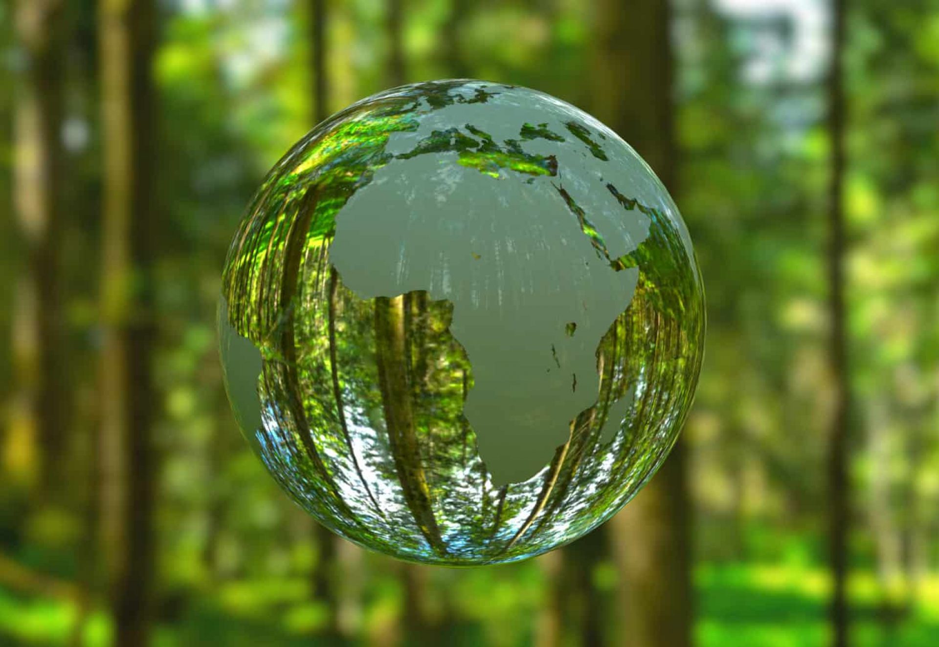 3d,Illustration,-,Planet,Earth,Shaped,Like,A,Crystal,Ball