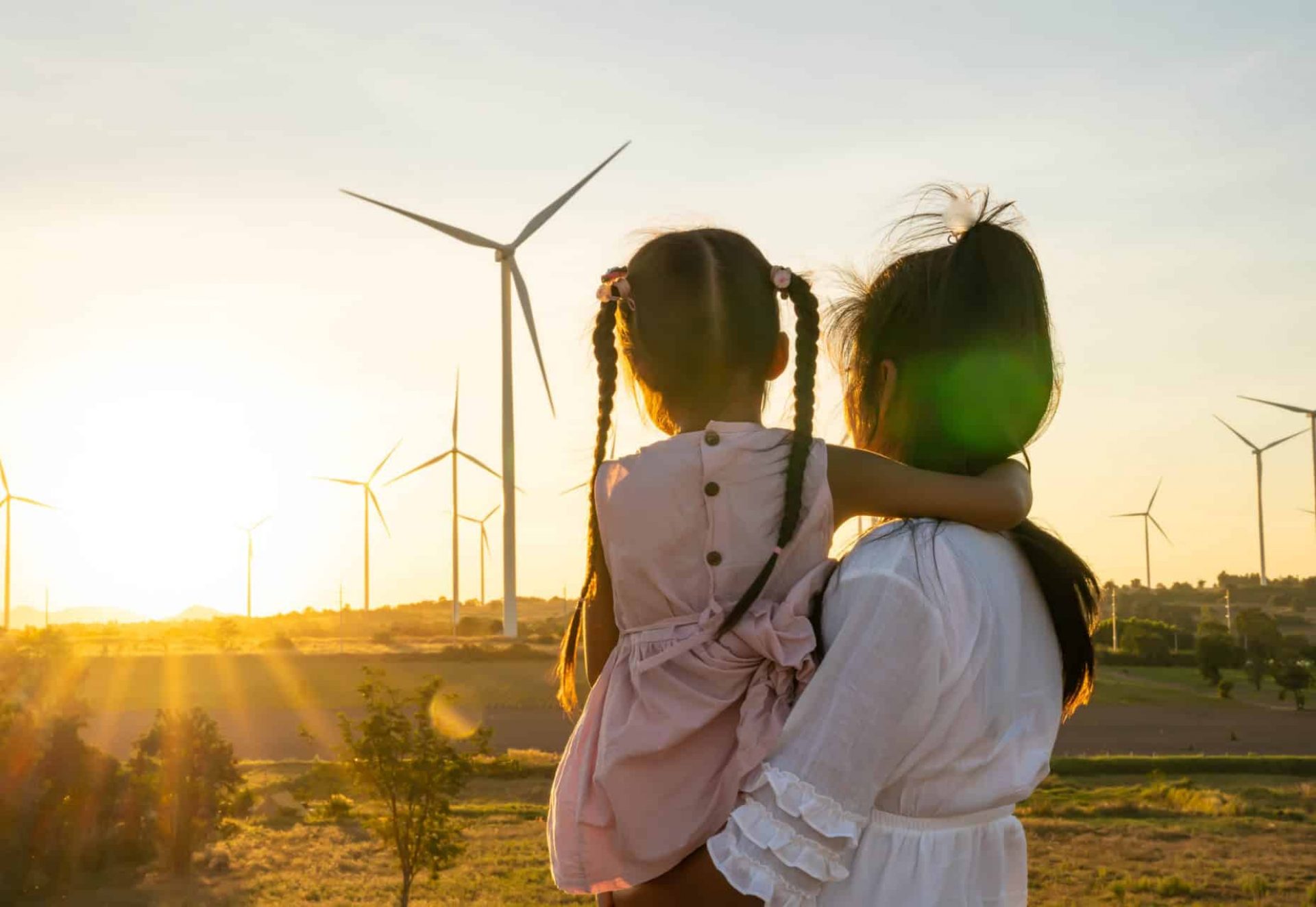 Wind,Turbines,Are,Alternative,Electricity,Sources,,The,Concept,Of,Sustainable