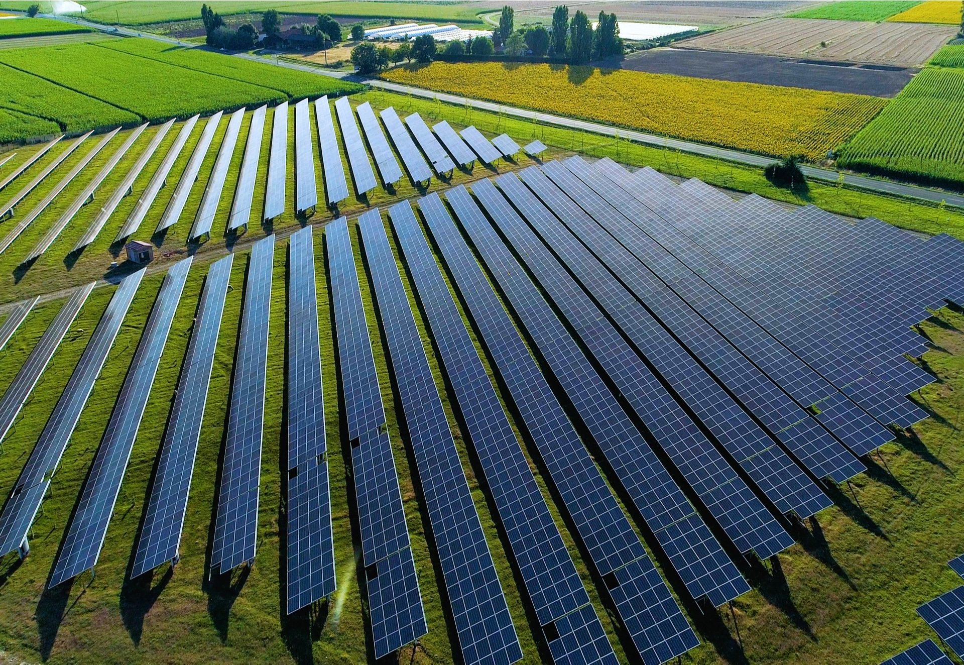 aerial view of solar panel aerial view of solar panel